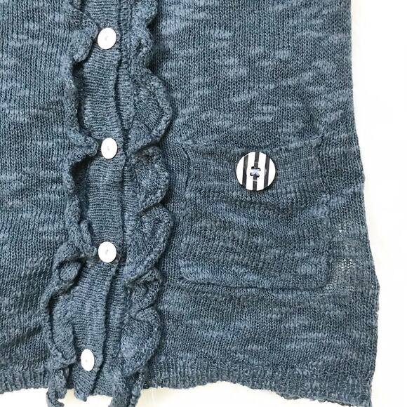 Matilda Jane You & Me Homeroom Manners Count Blue Sweater Vest 4Y - Picture 5 of 5